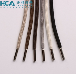 Sudadera con capucha personalizada redonda de poliéster con punta metálica, cordón de cordón para chaqueta de ropa - Product Image 6