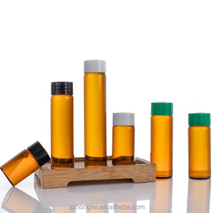Empty 5ml 8ml 10ml 20ml Amber Glass Bottles with Plastic Cap Orifice Reducer for <strong>DIY</strong> Essential Oil <strong>Perfume</strong> Liquid Samples - Product Image 2