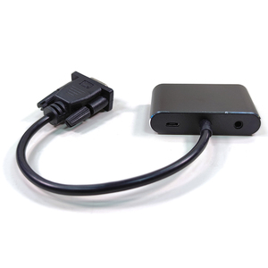 VGA a HDMI VGA dos en uno con audio para estación de acoplamiento adaptador VGA compatible con pantalla simultánea - Product Image 5