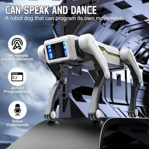 Cane Robot, AI Smart Pet, ballerà e Kungfu, con APP/telecomando, supporta la programmazione di azioni Design durevole per i bambini