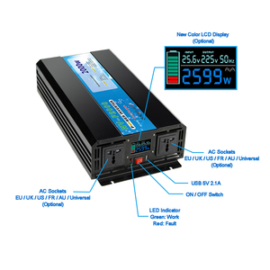 1000 W 1KW 1000 ואט סולארי מהפך <span class=keywords><strong>DC</strong></span> ל-<span class=keywords><strong>ac</strong></span> טהור סינוס גל עבור פנל סולארי מערכת 48V 24V 12VDC כדי 110V 120V 220V 230V 240VAC