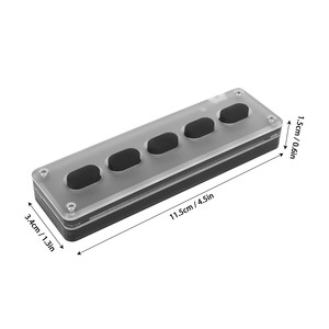 Gaming <strong>Keyboard</strong> Mini Macro <strong>Mechanical</strong> <strong>Keyboard</strong> Silicone Keys DIY <strong>Programmable</strong> Practical 5 Keys Widely Used for Music for Media - Product Image 6