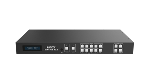 HDBaset-matriz de entrada 4x4, 70m, compatible con formatos de audio digital de alta resolución, como LPCM, 7,1 canales