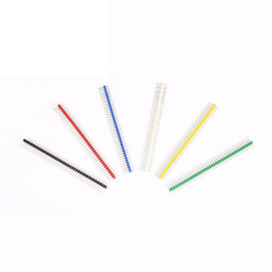 40Pin 1x40 singola fila maschio 2.54 pin Breakable Header connettore Strip Pin colorato per Arduino Kit fai da te - Product Image 2
