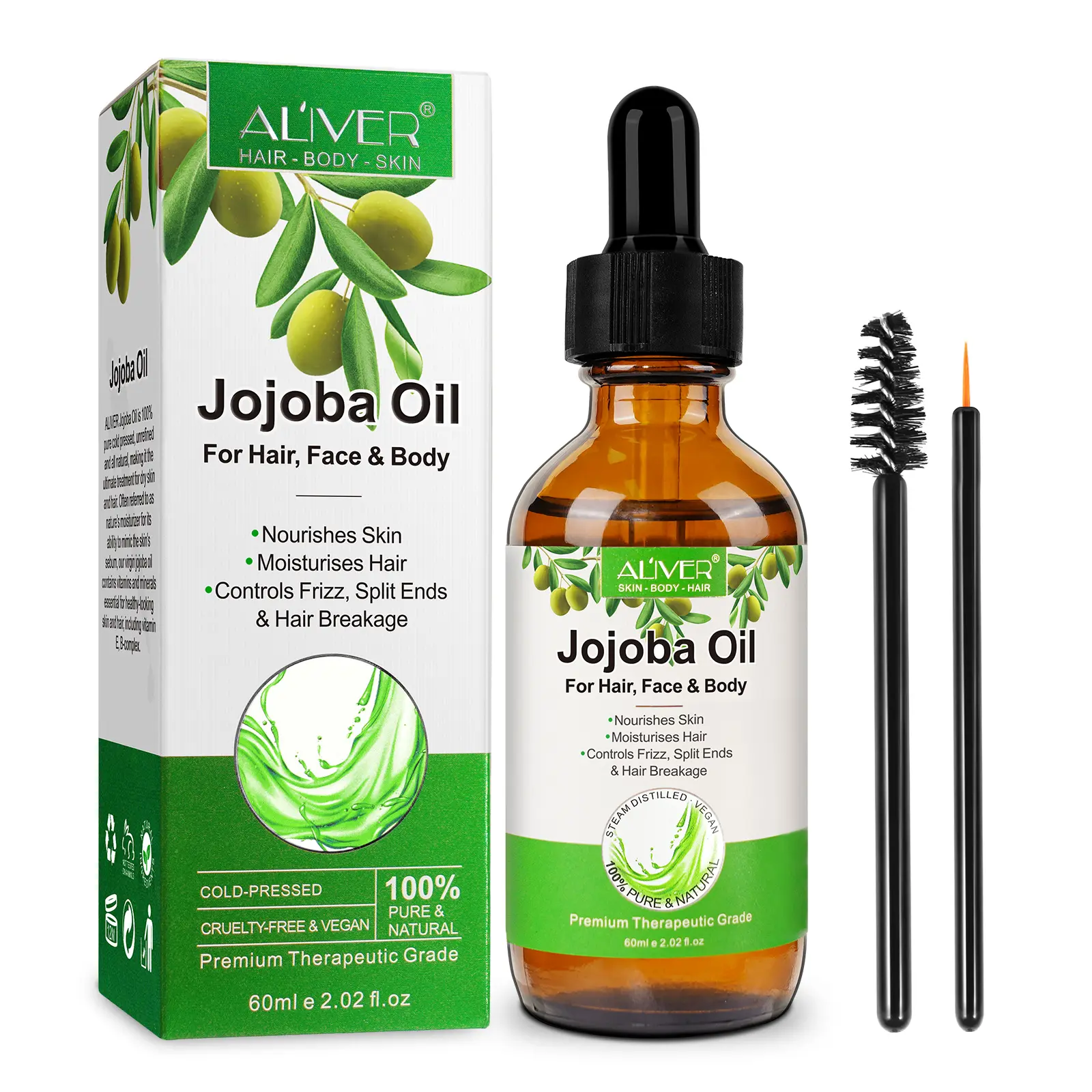 Grosir perawatan rambut pijat tubuh seks ekstrak Jojoba Serum minyak esensial tekanan dingin murni murni minyak Jojoba wajah