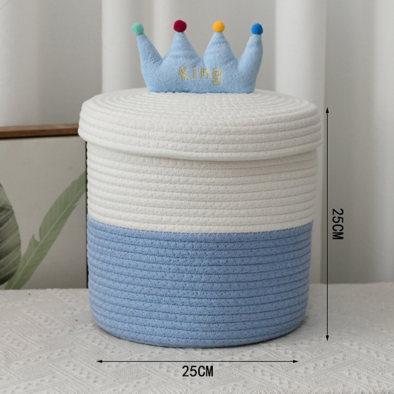 Design couronne, blanc et bleu, grande taille, 0,72 kg
