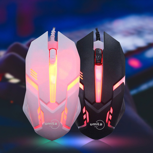 Dongguan ekonomik RGB USB kablolu fare ergonomik 3D oyun fare stokta LED aydınlatmalı optik izleme ile - Product Image 2