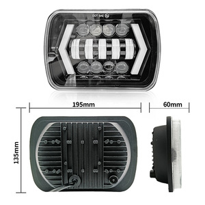 LED車のヘッドライトホワイトイエロー2色オフロードDRL 12Vターンシグナルライト - Product Image 6