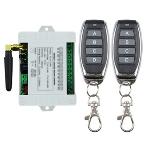 DC 12V 24V 36V 10A 433MHz 4 Channel <strong>Wireless</strong> <strong>Relay</strong> RF Remote <strong>Control</strong> Switch Receiver 4CH Metal Transmitter Smart Multiple Module - Product Image 1