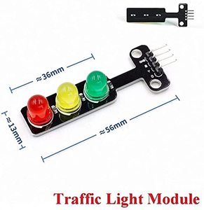 Led Traffic Light <strong>Module</strong> 5V digital signal <strong>output</strong> Traffic light <strong>module</strong> / Ordinary Brightness 3 Light Separate <strong>Control</strong>