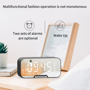 Despertador con función de repetición, amplificador de voz, altavoz inalámbrico, Bluetooth, soporte TF, FM - Product Image 2