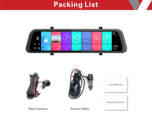 热卖后视镜，带前后行车记录仪，带双镜头WIFI汽车电子产品 - Product Image 5