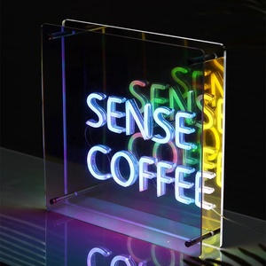 Biển Hiệu Neon Led Vô Cực Hiệu Ứng Gương 3D Cầu Vồng Đèn Biển Hiệu Neon Màu Gương Acrylic Để Trang Trí Tường Cửa Hàng - Product Image 6