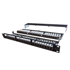 Panel de conexión de red Ethernet de 19 ", Cat6A, 10Giga, STP, totalmente blindado, alta densidad, resistente/Kron IDC/1U, 48 puertos - Product Image 5