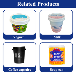 Yogurt Filling and Sealing <strong>Machine</strong> Sealing Filling <strong>Automatic</strong> <strong>Rotary</strong> Honey Spoon Liquid Filling Heat Sealing and <strong>Capping</strong> <strong>Machine</strong>