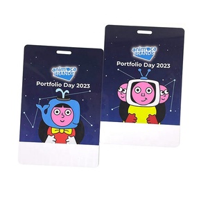 Kişiselleştirilmiş PVC RFID çift taraflı baskı Anime setleri delik yumruk kimlik kartı sergi olay kimlik kartı geçmek - Product Image 4