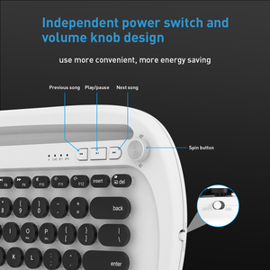 Personalized Modeling Wireless <strong>Keyboard</strong> <strong>Bluetooth</strong>+2.4G Office <strong>Keyboard</strong> With groove to Adapt to Mobile Phone - Product Image 4