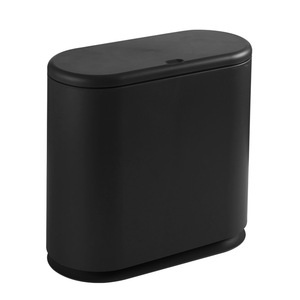 10 litros de plástico Rectangular de basura Papelera con tipo de tapa de 2,4 galones contenedor de basura Bin para cuarto de baño - Product Image 2