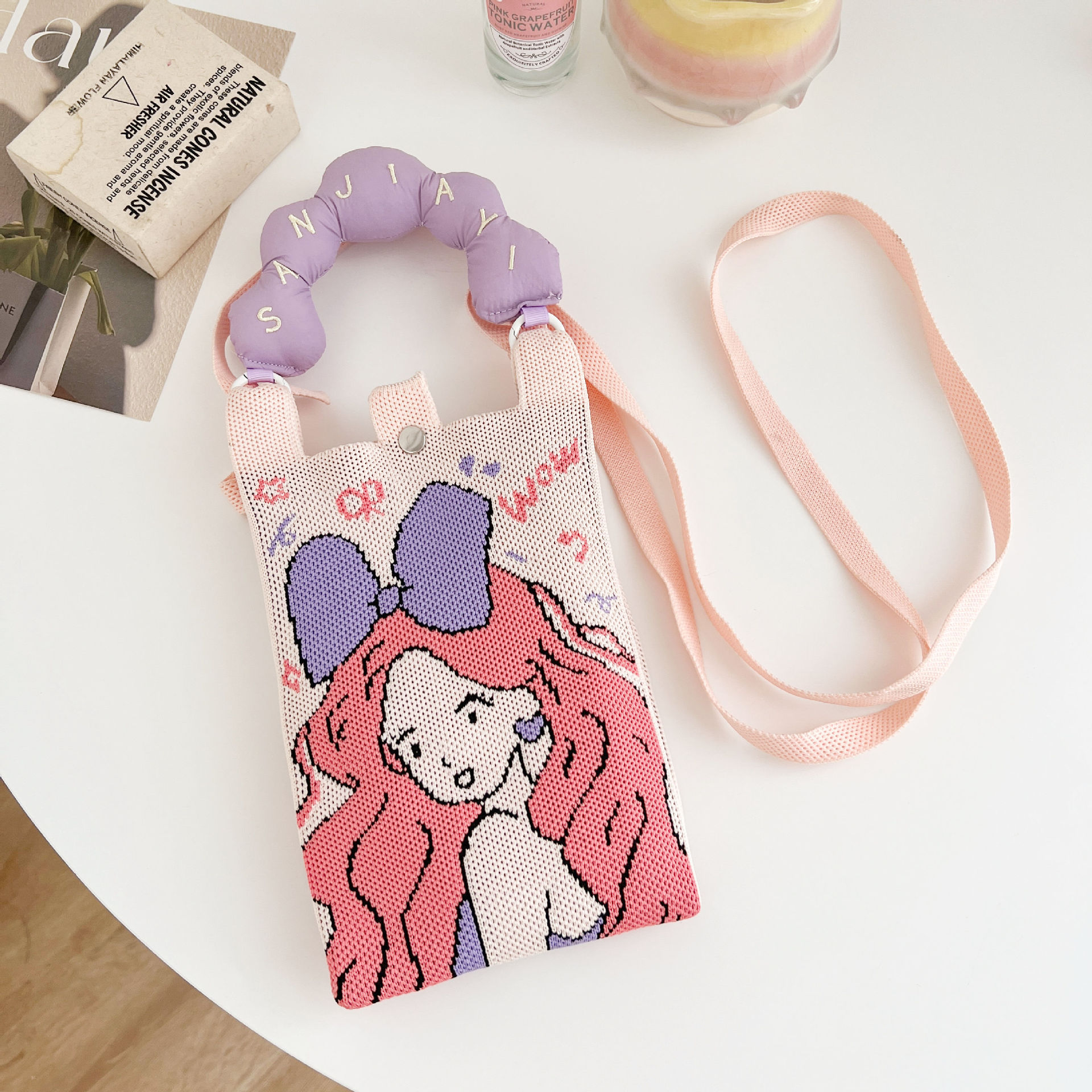 Purple bow girl