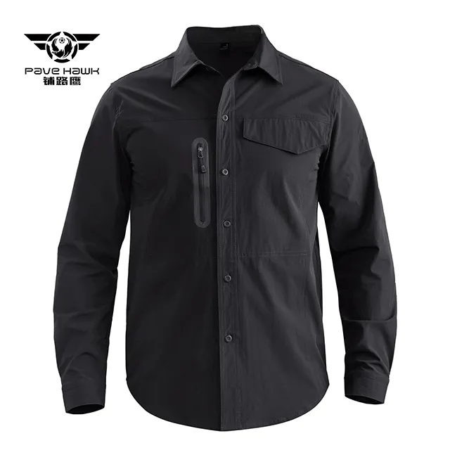 Camisetas de combate de secado rápido para hombre, camisa de manga larga de estilo militar táctico personalizado en 4 colores, precio bajo