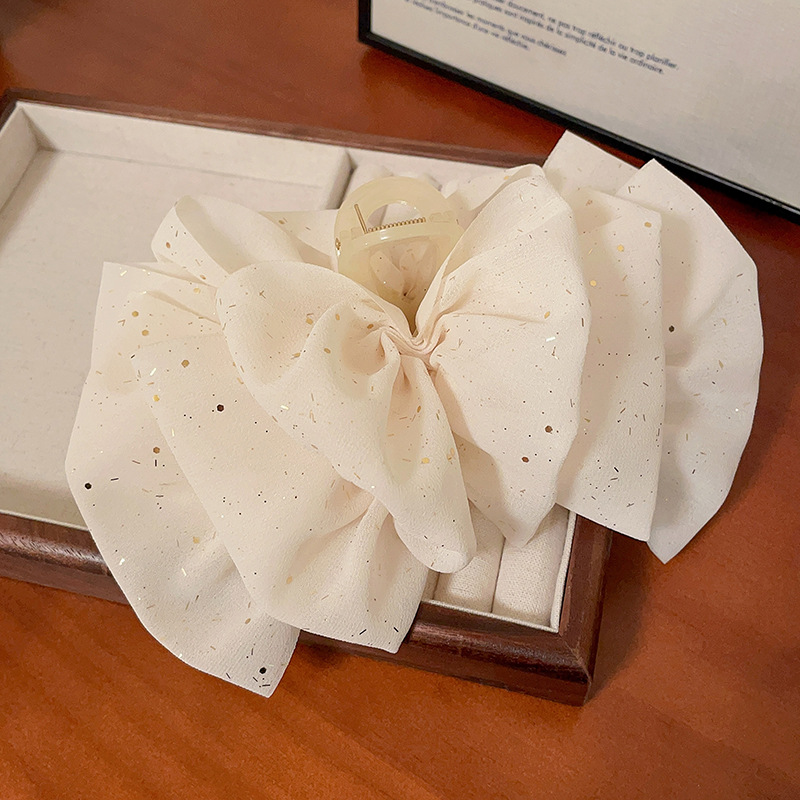 6# rice white bow grip clip 11cm