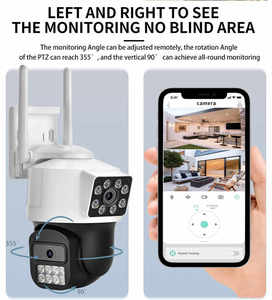 Icsee Wireless IP Home Security <strong>Camera</strong> Full HD 6MP Dual Lens with High-Speed Spherical WiFi PTZ Two-Way Audio Dual Video - Product Image 3