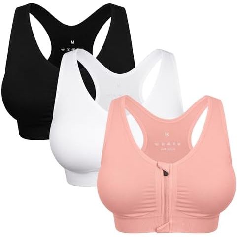 3 Packblackwhitepeach Pink
