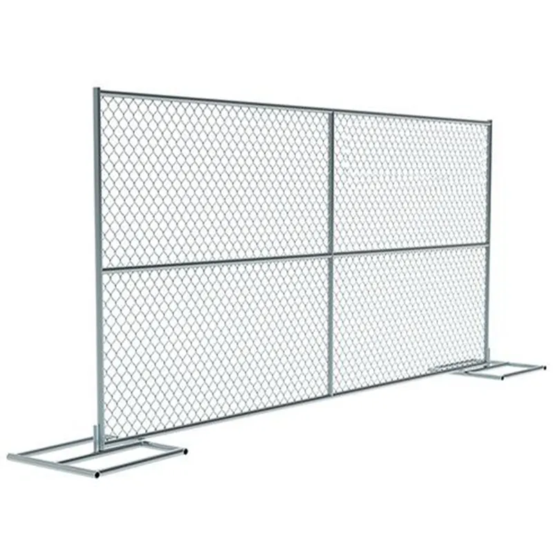Galvanizli 6x12 zincir bağlantı geçici çit panelleri