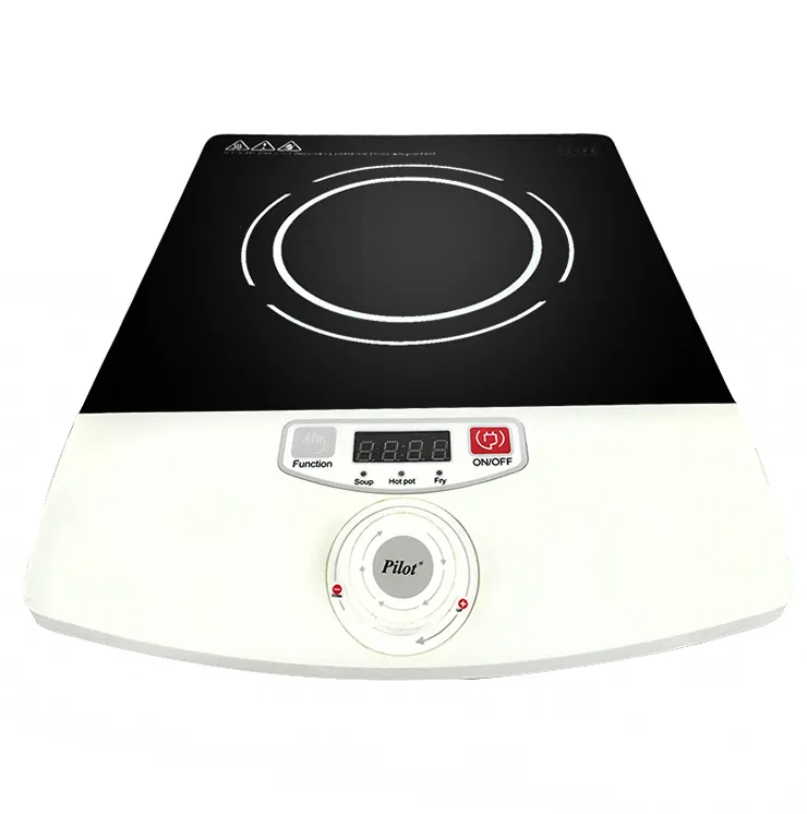 मिनी 2000 वाट सफेद पट्टिका एक बिजली प्रेरण cooktop पोर्टेबल घर उपयोग घुंडी नियंत्रण cocina induccion hob