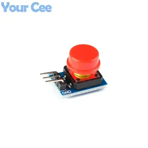 5 Stück Big Key Colour ful Button Light Touch-Schalter modul mit Hut Nicht selbstsicher nder High Level-Ausgang für Arduino