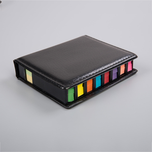 Juego de bloc de notas de cuero, personalizado, colorido, notas adhesivas - Product Image 2