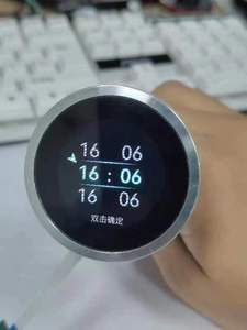 1,3 Zoll 240 × 240 Auflösung 300 Nits USB-Schnittstelle komplette CPU HMI Gesamt-LCD-Anzeigenlösung Anzeigeknopf Rotationsschalter-Anzeige