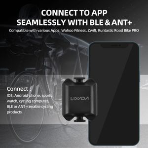 Speed and <strong>Cadence</strong> Sensor 2-in-1 <strong>Cycle</strong> Speed <strong>Cadence</strong> Sensor ANT+ BT <strong>Wireless</strong> RPM Sensor for Bicycle or Spin Bike IP67 Smart Bike - Product Image 3