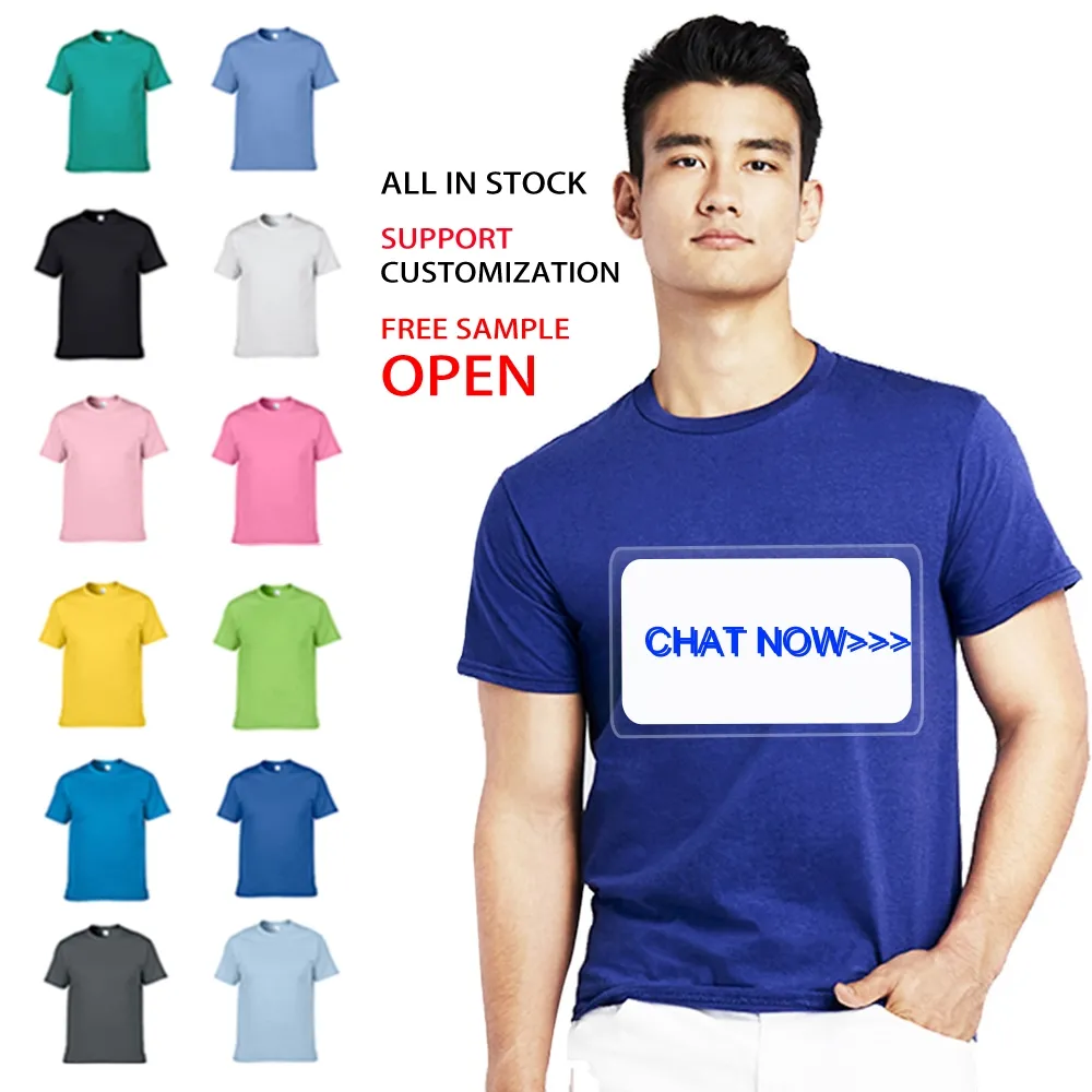 Custom T Shirt Plain T-shirt Printing Logo Cotton T-shirt For Men