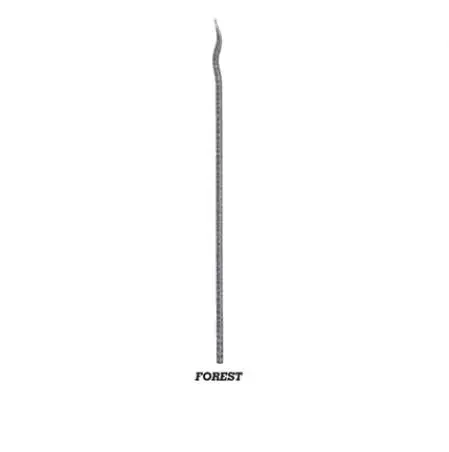 wrought iron spear parts components forged elements 2000mm 12x12 square forest bar shaped spear point for gate fence