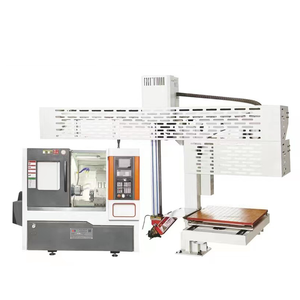 Máquina de torno CNC de 3 ejes GS400 de alta velocidad Máquina de torneado de torno CNC para metal - Product Image 2