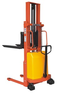 Impilatore elettrico Semi-elettrico stacker elevatore pallet carrello elevatore 1 tonnellata 1.5 tonnellate 2 tonnellate strumenti di carico e scarico - Product Image 2