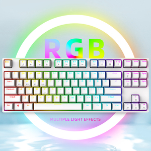 <strong>Custom</strong> Hot Swappable 87 <strong>Keys</strong> Mechanical Gaming <strong>Keyboard</strong> RGB Rechargeable BT Wireless Gaming <strong>Keyboard</strong> for Gamers <strong>Computer</strong> PC - Product Image 1
