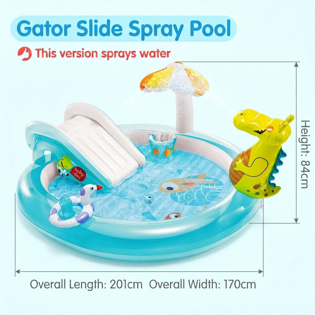 Toboggan crocodile BLEU 57165