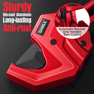 PVC Pipe <strong>Cutter</strong> Cuts up to 1-5/8&quot; Heavy-<strong>Duty</strong> Aluminum Ratchet Pipe <strong>Cutter</strong> Tool for PVC Plastic Hoses &amp; Plumbing Pipes - Product Image 3