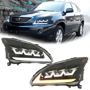 Lexus RX RX RX350 2003 - 2008 için LED farlar meclisi 2009 gündüz koşu dönüş sinyali başkanı işık 3 Lens far değiştirmek - Product Image 1