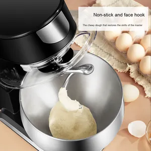 Blender makinesi 3 in 1 küçük tam otomatik masaüstü mikser çok fonksiyonlu 5L ev hamur karıştırıcı tezgah mikseri - Product Image 5