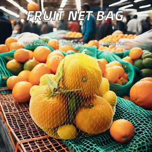 Meyve koruma haddelenmiş Format ambalaj ağları için HDPE plastik örgü örgü Net çanta - Product Image 5