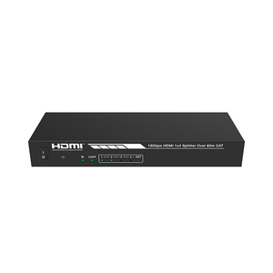 Admite 1 entrada HDMI, 1 salida de bucle HDMI y 4 salidas CAT HDMI2.0b 1X4 divisor de más de 60m