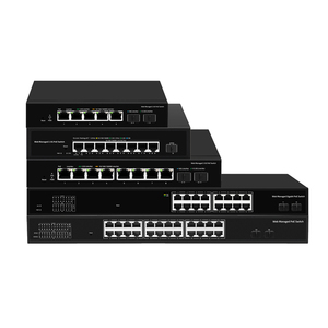 Sunsunt 8 10/100/1000M 802.3AF/AT POE 48V ile 2 port SFP DHCP SNMP yönetilen PoE anahtarı - Product Image 6