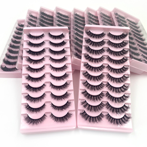5D FAUX MINK Natural Black Color <strong>Eye</strong> <strong>Lashes</strong> Other 25mm Mink Full Strip <strong>Lashes</strong> with 3D <strong>Lash</strong> Packaging Case Book - Product Image 1