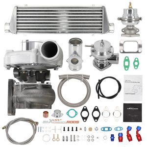 T3ไฮบริด T4 T3T4 TO4E ชุดเทอร์โบชาร์จเจอร์สำหรับเครื่องยนต์1.5L 3.0L 350HP bov + อินเตอร์คูลเลอร์ - Product Image 1