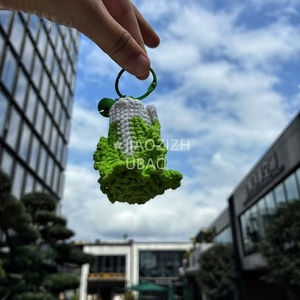 Chấp Nhận Tùy Chỉnh Bán Buôn Tay Dệt Kim <span class=keywords><strong>Crochet</strong></span> Đồ Chơi Trung Quốc Bắp Cải Móc Chìa Khóa Mặt Dây Chuyền Móc Móc Quà Tặng Trẻ Em. - Product Image 4