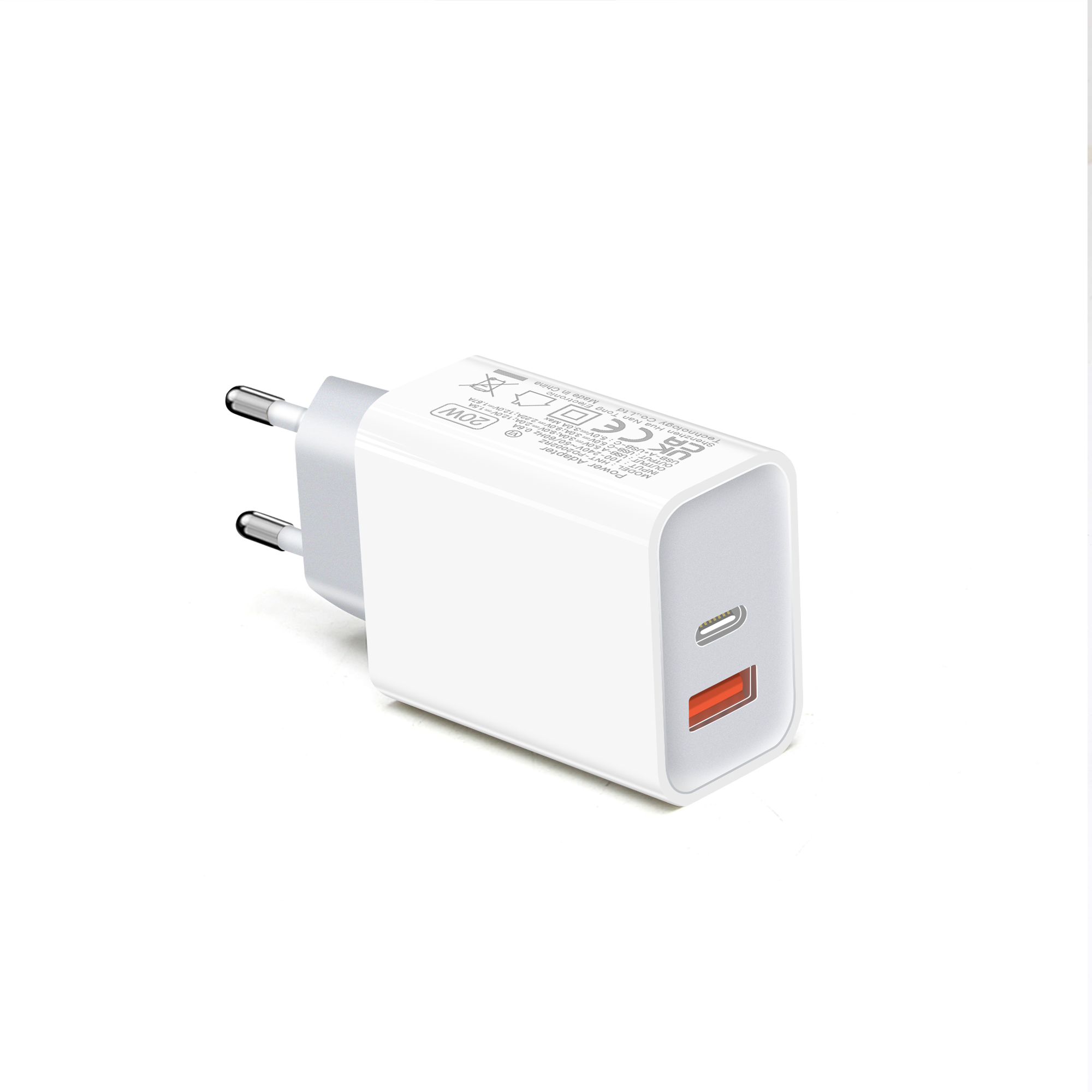 White(20W USB-A+C)