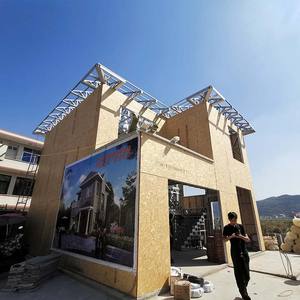 5 yatak odalı Villa ev ile inşa prefabrik hafif çelik çerçeve ve geniş pencereler